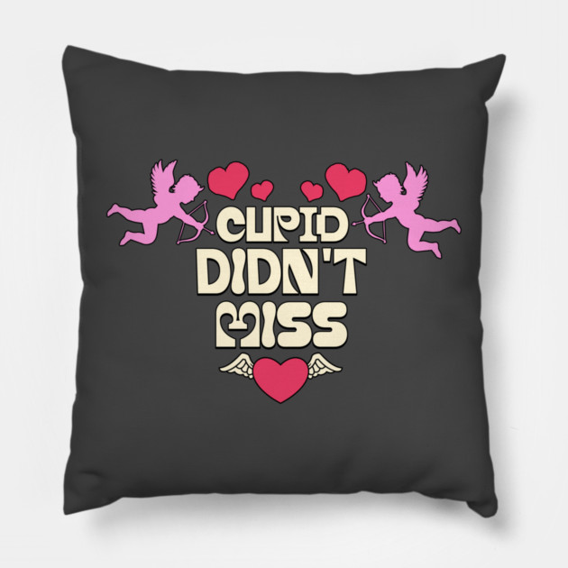 Cupid Themed Valentines Day Design Pillow by TurnEffect