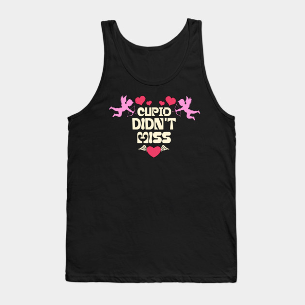 Cupid Themed Valentines Day Design Tank Top by TurnEffect