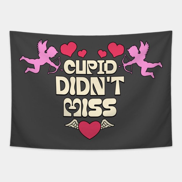 Cupid Themed Valentines Day Design Tapestry by TurnEffect