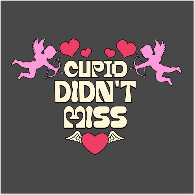 Cupid Themed Valentines Day Design Wall Art by TurnEffect