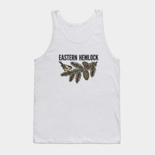 Eastern Hemlock – Wildlife Forest Botanical Art Tank Top