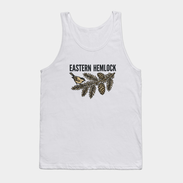 Eastern Hemlock – Wildlife Forest Botanical Art Tank Top by JessArty