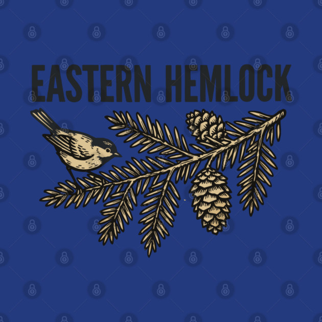 Eastern Hemlock – Wildlife Forest Botanical Art by JessArty
