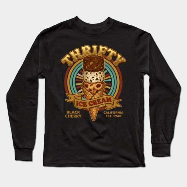 Thrifty Ice Cream Since 1940 Long Sleeve T-Shirt by dtr_art