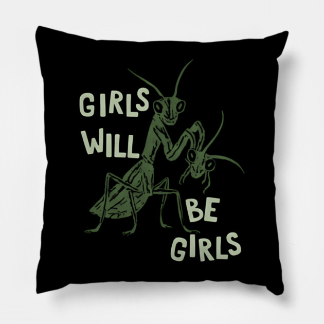 Girls-will-be-girls Pillow by dtr_art