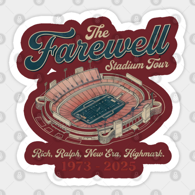 Buffalo Bills Farewell season the Ralph M5489 Sticker by dtr_art