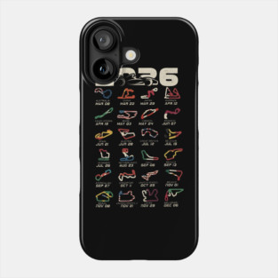 Schedule Formula Racing Cars 2026 Phone Case