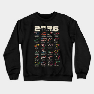 Schedule Formula Racing Cars 2026 Crewneck Sweatshirt