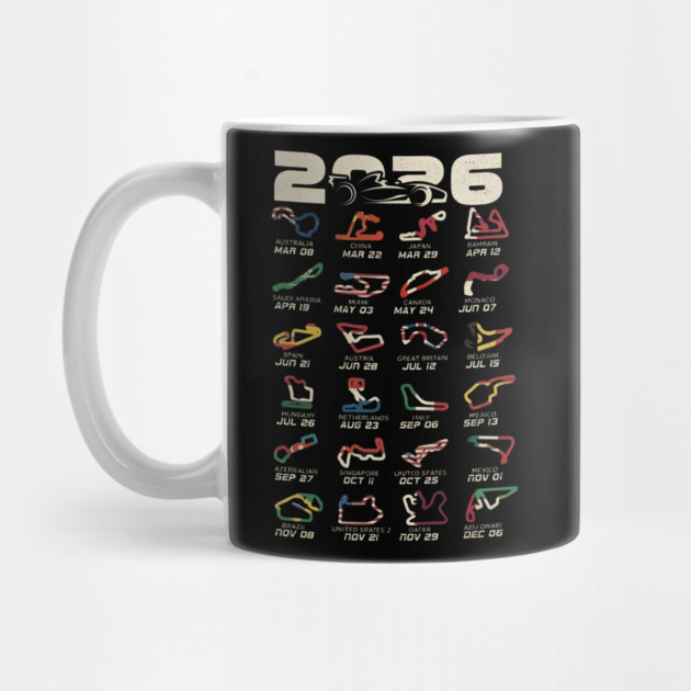 Schedule Formula Racing Cars 2026 by dtr_art