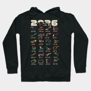 Schedule Formula Racing Cars 2026 Hoodie