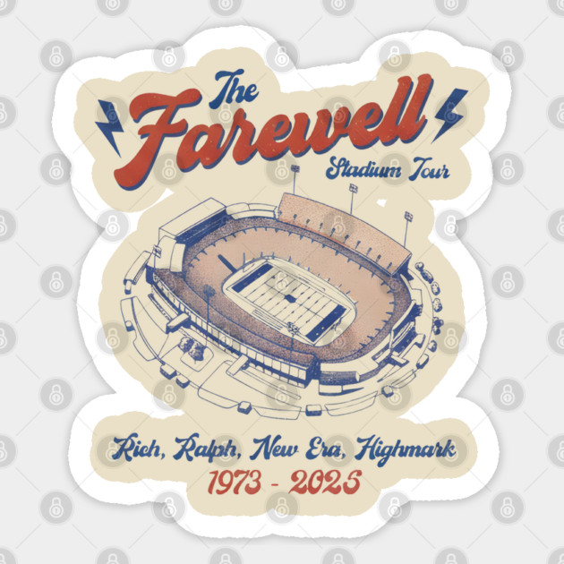 Buffalo Bills Farewell season the Ralph M5489 Sticker by dtr_art
