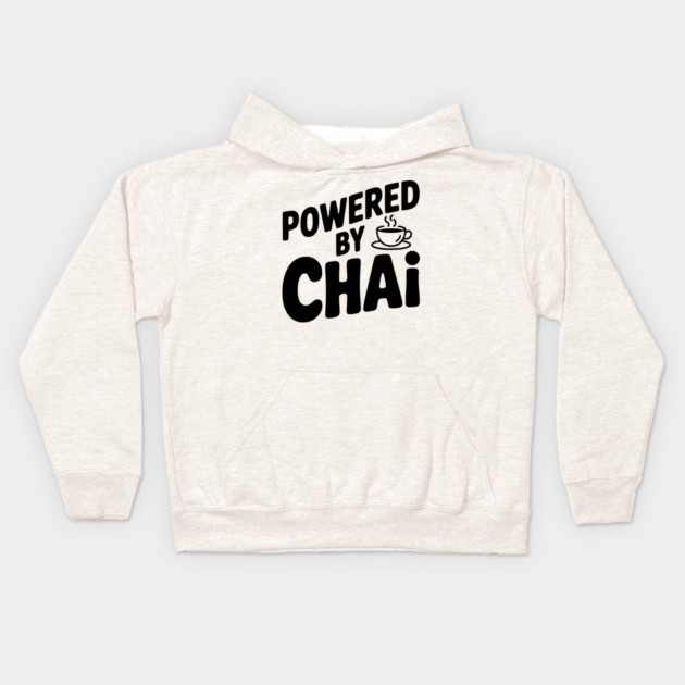 Powered by Chai Kids Hoodie by Frank Ring