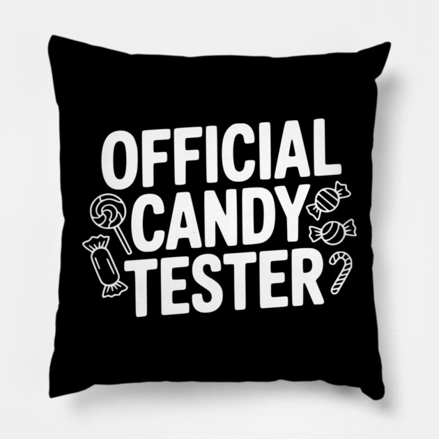 Official Candy Tester Pillow by Frank Ring