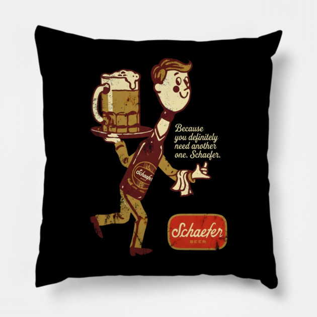 Schaefer Beer Pillow by dtr_art