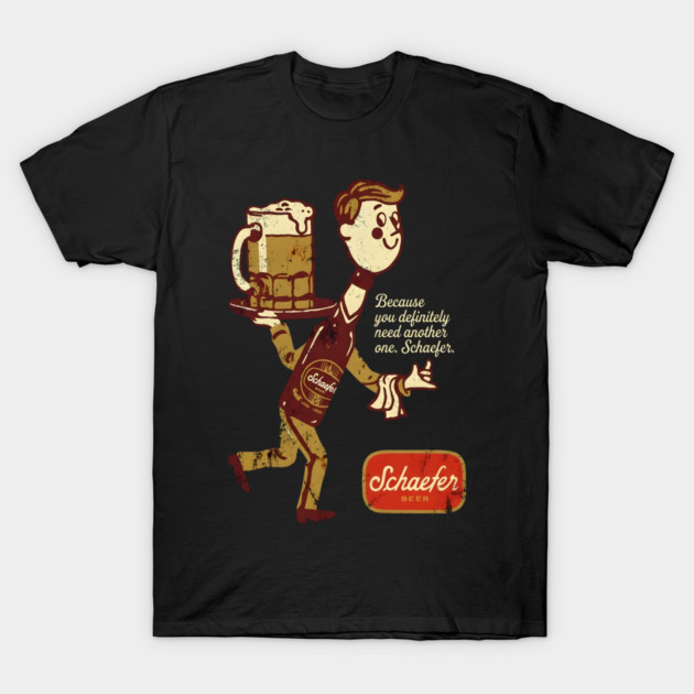 Schaefer Beer T-Shirt by dtr_art