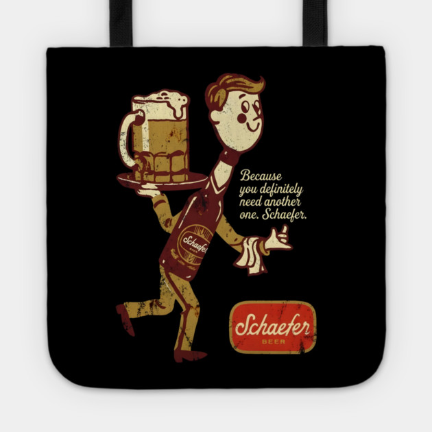 Schaefer Beer Tote by dtr_art
