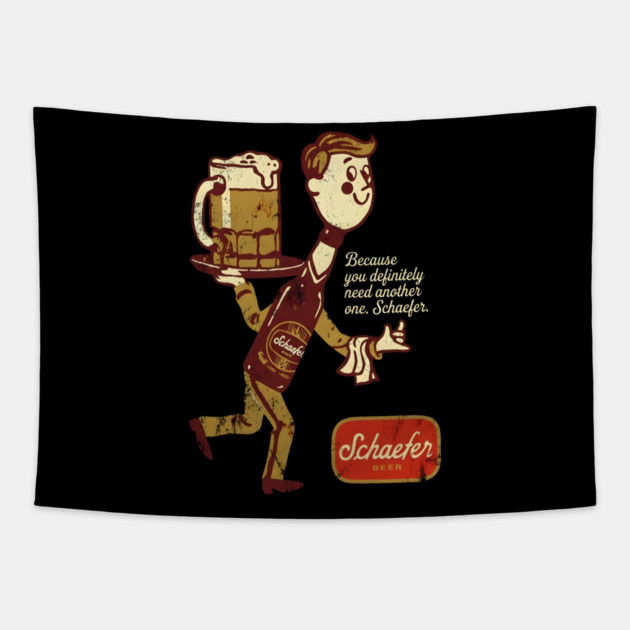 Schaefer Beer Tapestry by dtr_art