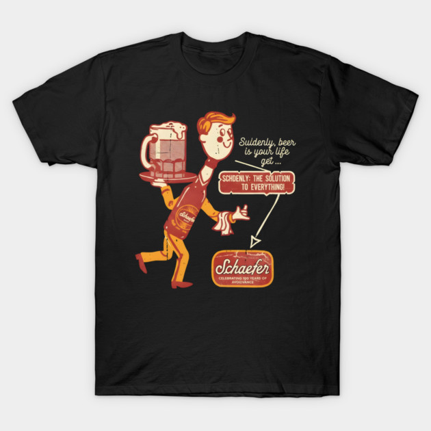 Schaefer Beer T-Shirt by dtr_art