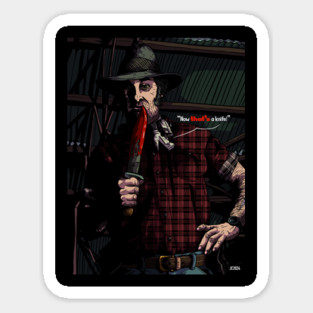 Wolf's Creek "Mickey Taylor" illustration (digital) Magnet