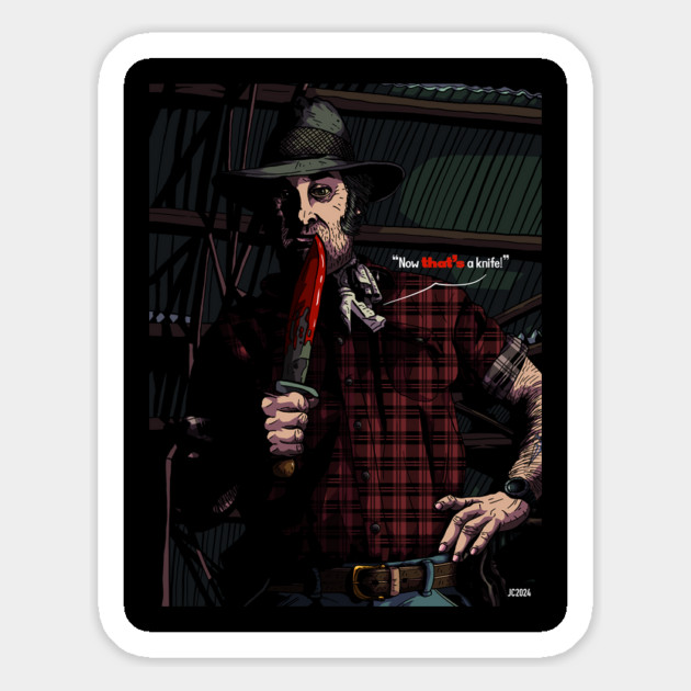 Wolf's Creek "Mickey Taylor" illustration (digital) Magnet by StagArtStudios