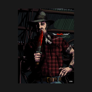 Wolf's Creek "Mickey Taylor" illustration (digital) T-Shirt