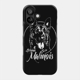 Belgian Malinois dog portrait Phone Case