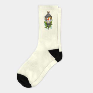 Neotraditional Lantern Socks
