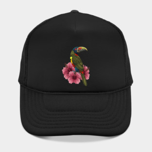 Stained Glass Collared Aracari Tropical Art Hat