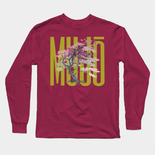 MUJO Cherry Tree Long Sleeve T-Shirt by Jerry
