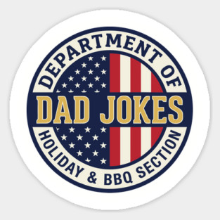 Department of Dad Jokes Father's Day Humor Magnet