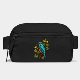 Stained Glass Common Kingfisher Bird Art Bag