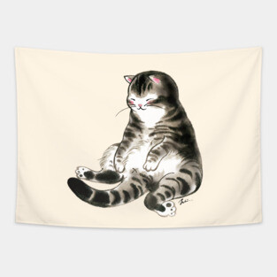 Relax cat Tapestry