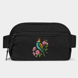 Stained Glass European Bee Eater Bird Art Bag