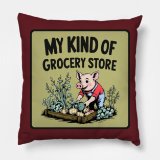 Garden Grocery Pillow