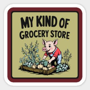 Garden Grocery Sticker
