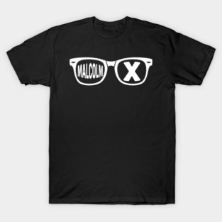 Malcolm X glasses, black history T-Shirt