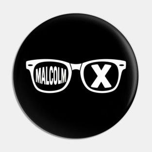 Malcolm X glasses, black history Pin