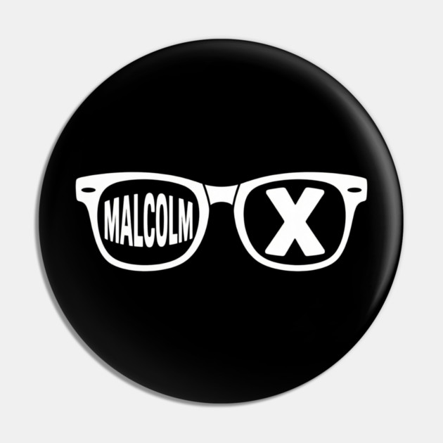 Malcolm X glasses, black history Pin by UrbanLifeApparel