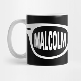 Malcolm X glasses, black history Mug
