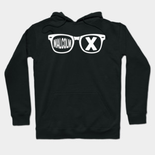 Malcolm X glasses, black history Hoodie