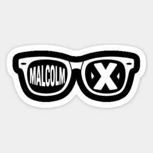 Malcolm X glasses, black history Magnet