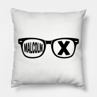 Malcolm X glasses, black lives matter Pillow