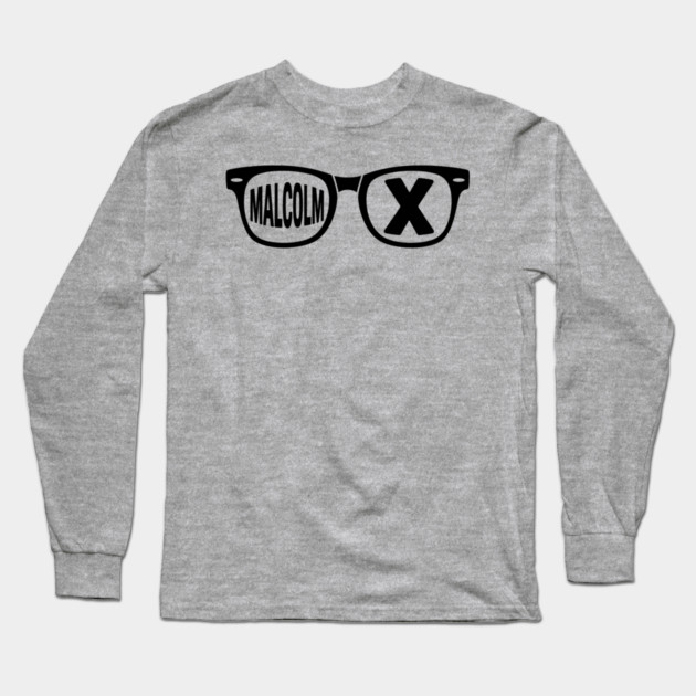 Malcolm X glasses, black lives matter Long Sleeve T-Shirt by UrbanLifeApparel