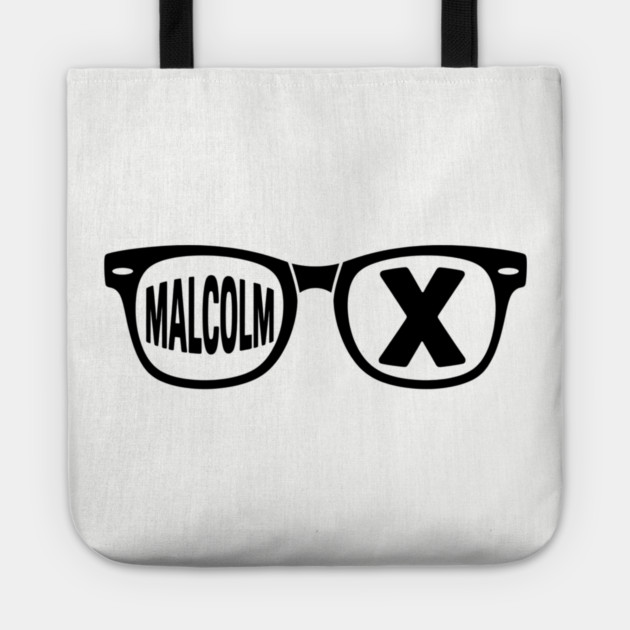 Malcolm X glasses, black lives matter Tote by UrbanLifeApparel