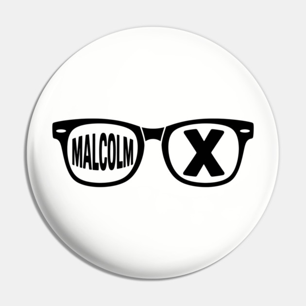 Malcolm X glasses, black lives matter Pin by UrbanLifeApparel
