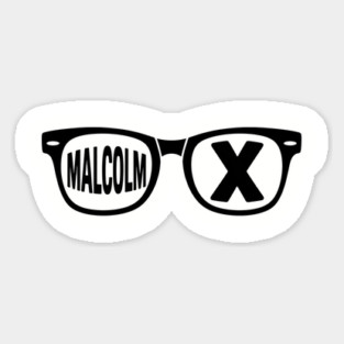 Malcolm X glasses, black lives matter Magnet