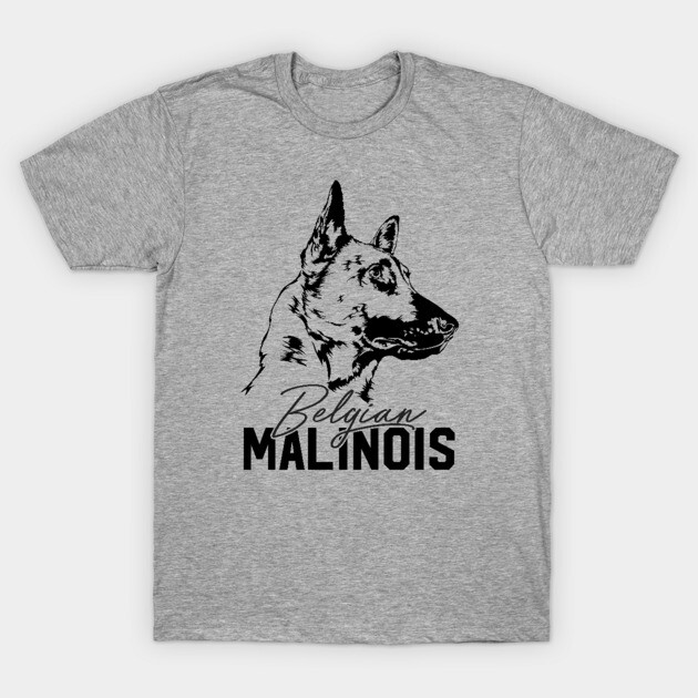 Belgian Shepherd Malinois dog portrait T-Shirt