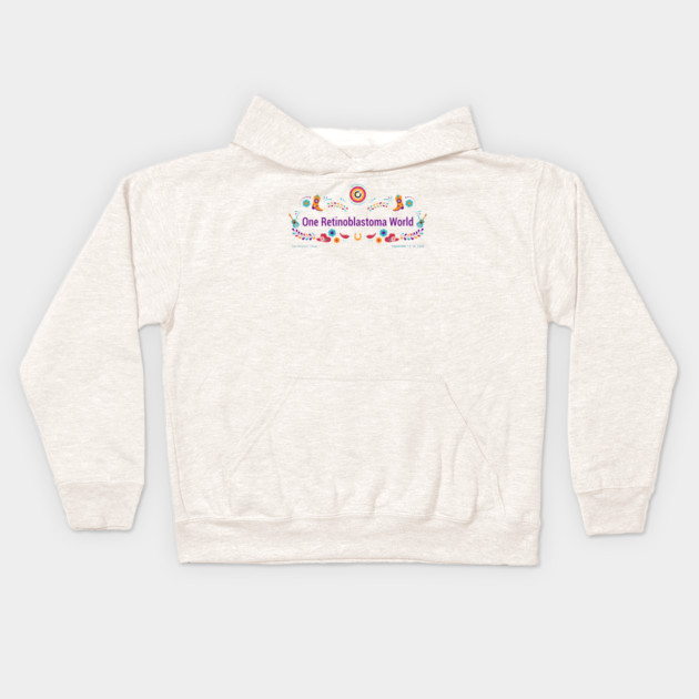 One Rb World 2026 Fiesta Design Kids Hoodie by World Eye Cancer Hope