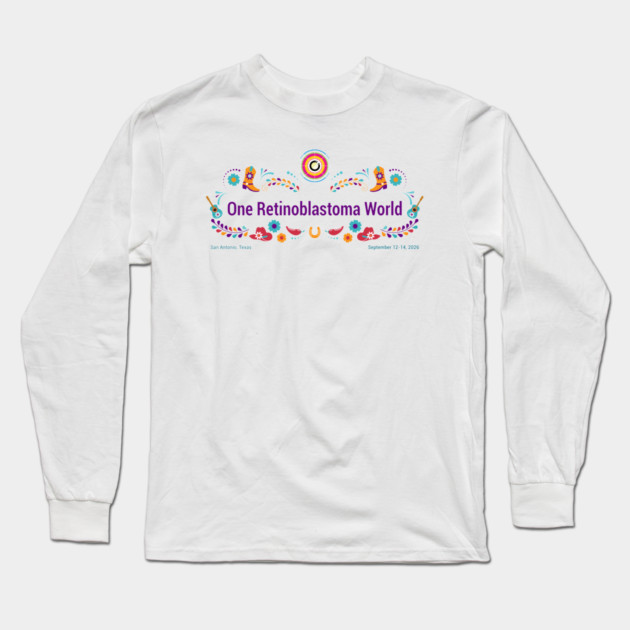 One Rb World 2026 Fiesta Design Long Sleeve T-Shirt by World Eye Cancer Hope