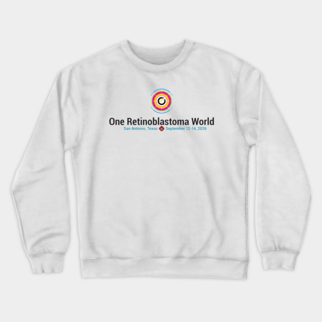 One Rb World 2026 Logo Crewneck Sweatshirt by World Eye Cancer Hope